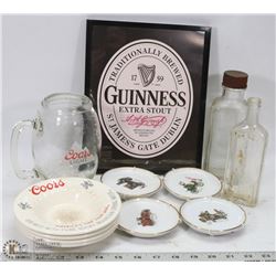 LOT OF VINTAGE COORS LIGHTS COLLECTIBLES AND MORE