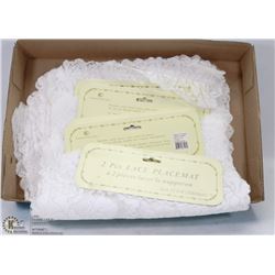 BOX OF NEW LACE PLACEMATS