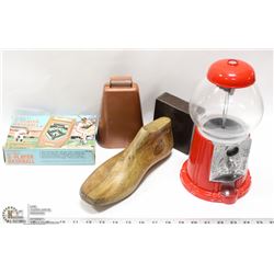 EXTRA LARGE COW BELL , FOOT SHOE FORM, BUBBLE GUM