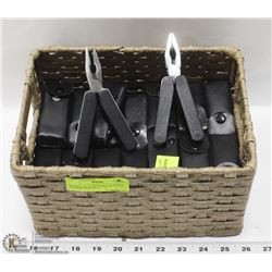 BASKET OF 50 NEW MULTI TOOLS /POCKET KNIVES IN