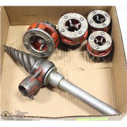 RIDGID PIPE DIES & REAMER