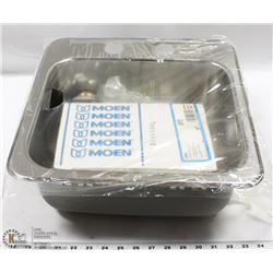 STAINLESS STEEL SINK COMES WITH MOWEN FAUCETS
