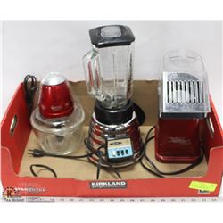 OSTER NOSTALGIA BLENDER, BETTY CROCKER POPCORN