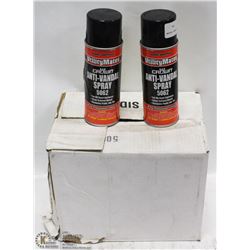 CASE OF 12 CANS OF ANTI-VANDAL MARKING PAINT.
