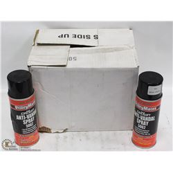 CASE OF 12 CANS OF ANTI-VANDAL MARKING PAINT.