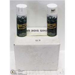 CASE OF 12 CANS OF  WHITE TREE MARKING PAINT.
