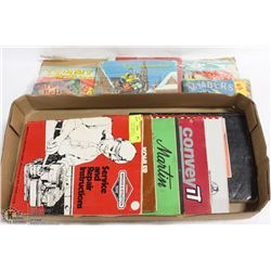LOT OF VINTAGE SERVICE MANUALS INCL BRIGGS AND