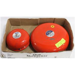 2 BELL ALARMS VY DURABEL 6" AND 10" , 24VOLTS