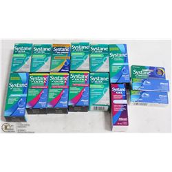 LARGE LOT OF ASSORTED SYSTANE EYE DROPS