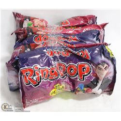 5 BAGS OF RING POPS CANDY