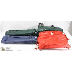 LOT OF 4 NEW BERYL PURSES INCLL RED, GREEN AND