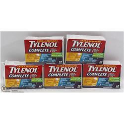 5 BOXES OF TYLENOL COMPLETE COLD MEDICINES