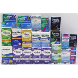 LARGE LOT OF ASSORTED DRUG STORE SUPPLEMENTS ETC.