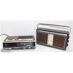 2 VINTAGE RADIOS – SANYO AND SEARS BRANDS