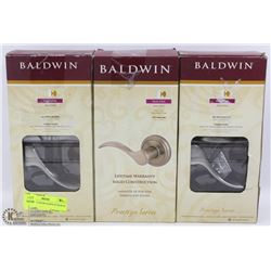 3 BALDWIN DOOR HANDLES NEW IN BOXES