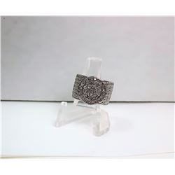 11)  ART DECO INSPIRED WHITE TOPAZ