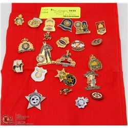 COLLECTION OF RCMP AND POLICE PINS