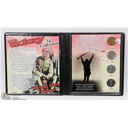 SET OF 4 CANADA VICTORY 5 CENT COLLECTION