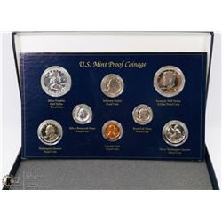 SET OF 8 US MINT PROOF COINS INCL 1962 SILVER 50