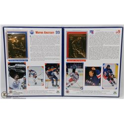 UPPER DECK 22KT WAYNE GRETZKY HOCKEY CARDS.