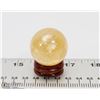 Image 1 : #13-NATURAL YELLOW CITRINE SPHERE BALL & STAND