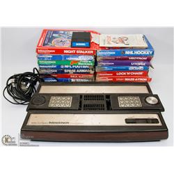 INTELLIVISION GAME CONSOLE WITH 16 GAMES