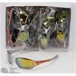CASE OF OAKLEY REPLICA 400UV SILVER & ORANGE