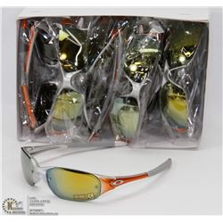 CASE OF OAKLEY REPLICA 400UV SILVER & ORANGE