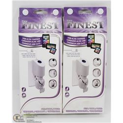 LOT OF 2 USB AC/DC CHARGERS