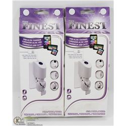 LOT OF 2 USB AC/DC CHARGERS