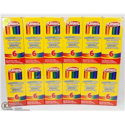 12 PACKS OF PLAYSKOOL WASHABLE MARKERS