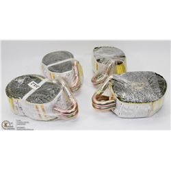 LOT OF 4 NEW REPLACEMENT RATCHET & TOW STRAPS.