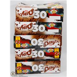 5 BOXES OF 30 AERO MINI BARS.