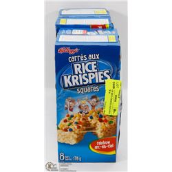 5 BOXES OF RICE CRISPIES SQUARES - RAINBOW &