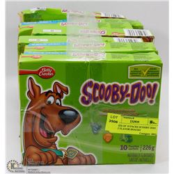 8 BOXES OF 10 PACKS SCOOBY DOO FRUIT FLAVOR SNACKS