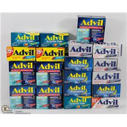 LARGE BAG OF ASSORTED ADVIL