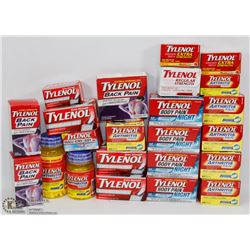 LARGE BAG OF ASSORTED TYLENOL