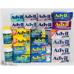 LARGE BAG OF ASSORTED ADVIL