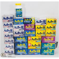 LARGE BAG OF ASSORTED ADVIL