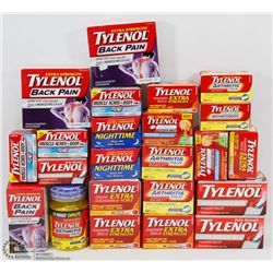 LARGE BAG OF ASSORTED TYLENOL