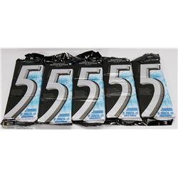 5 PACKS OF 3 WRIGLEYS 5 GUM.