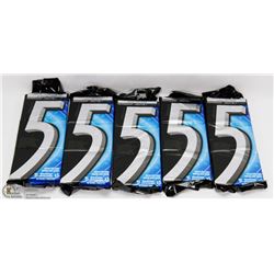 5 PACKS OF 3 WRIGLEYS 5 PEPPERMINT GUM.