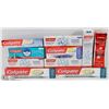 Image 1 : LOT OF 9 ASSORTED COLGATE TOOTHPASTE.