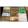 Image 1 : BOX OF 11 LICENSE PLATES
