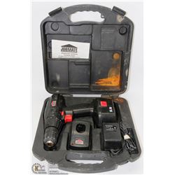 JOBMATE DRILL SET IN HARDCASE WITH BATTERY AND