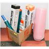 Image 1 : BOX OF MOVING MATERIALS INCL WRAPPING PAPER,