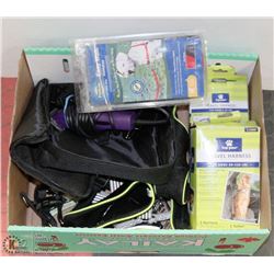 FLAT OF ASSORTED PET SUPPLIES