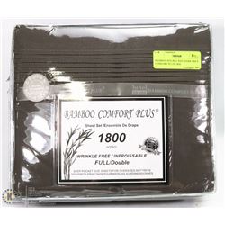 BAMBOO DOUBLE SIZE DARK GREY COMFORT PLUS  1800