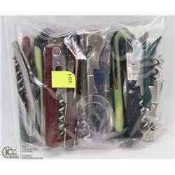BAG OF CORK SCREWS