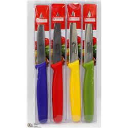 LOT OF 4 NEW GOURMET PARING KNIVES